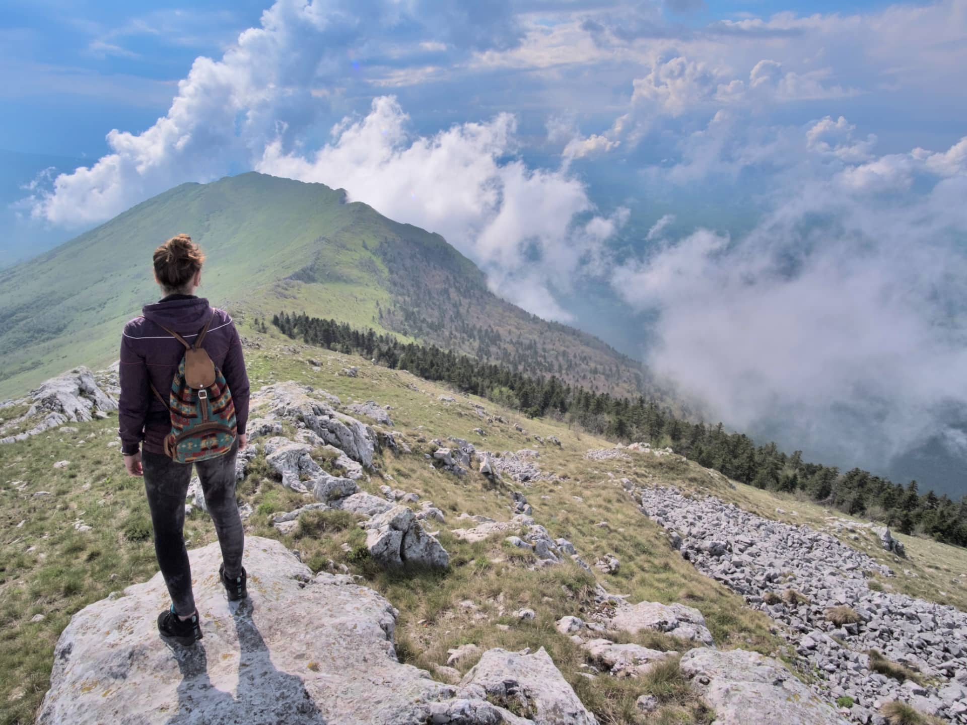 Hiking on Rtanj Mountain